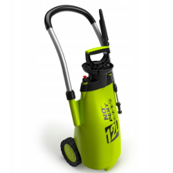 Großer fahrbarer Drucksprüher auf Rädern mit austauschbaren Düsen – GardenBlast No Pest® 12L
